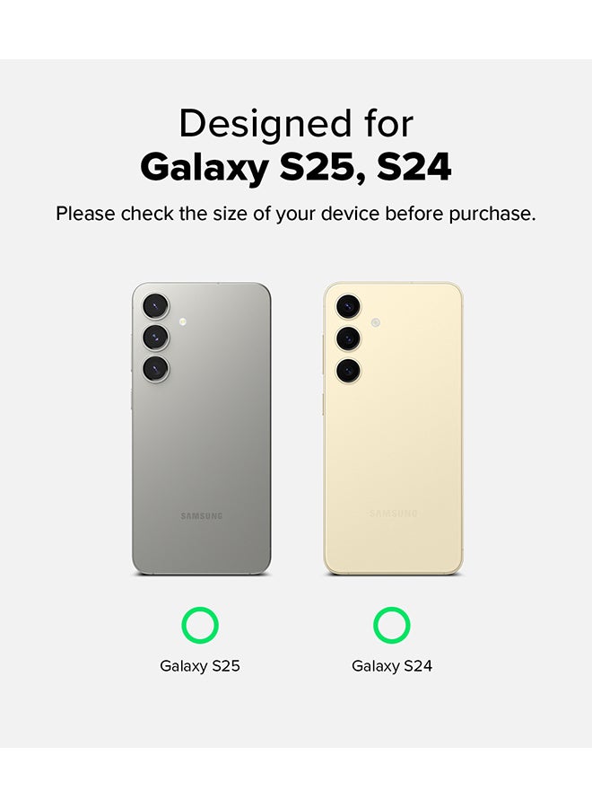 Ringke Fusion-X For Samsung Galaxy S25 5G Case (2025), Clear Hard Back With Shockproof Protective Bumper Phone Cover for Galaxy S25 - Black - Image 2