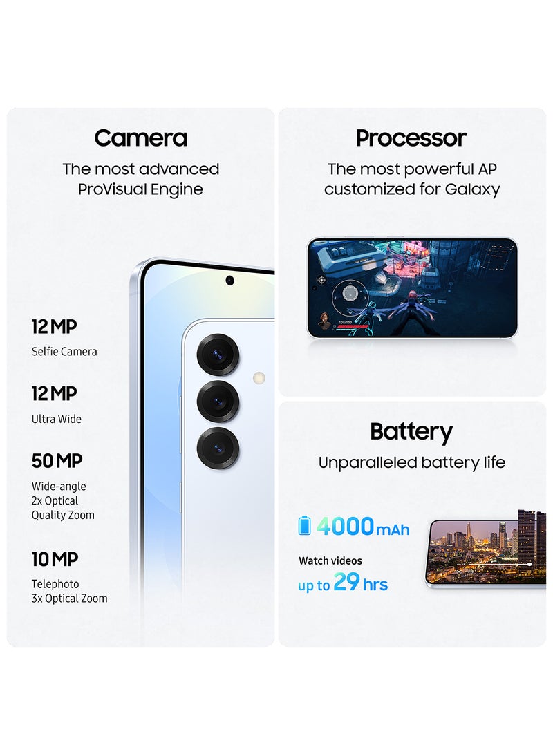 Samsung - Galaxy S25 AI Dual SIM Icyblue 12GB RAM 128GB 5G with Buds 3 - Middle East Version - Image 1