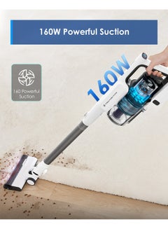 Tineco Tineco A30S Cordless Stick Vacuum Cleaner, 160W Suction, 60Min Runtime, 1L Larger Dustbin, ZeroTangle Brush,Tineco PureCyclone Tech, LED Headlight 500 W A30S White  - Image 2