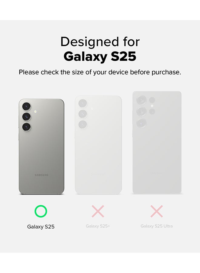 Ringke Fusion-X For Samsung Galaxy S25 5G Case (2025), Clear Hard Back with Shockproof Protective Bumper Phone Cover for Galaxy S25 - Camo Black - Image 2