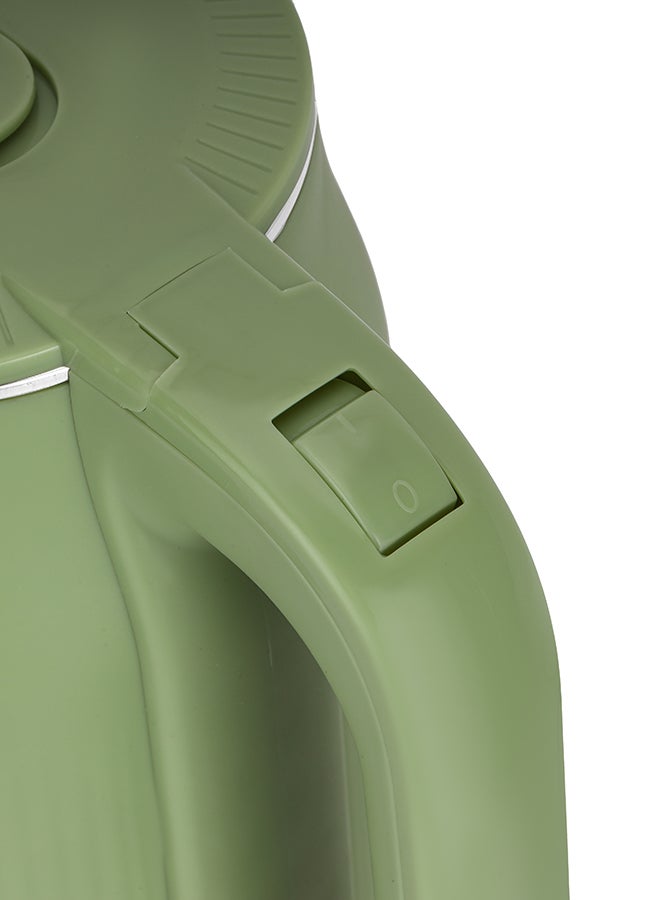 أولسنمارك 3.0L Double Layer Electric Kettle-OMK7042, with Auto Shut Off, 360 Rotation Base,1500W Power, Concealed Heating Element, Overheat and Boil Dry Safety Cut-Out, Boil Water 3 L 1500 W OMK7042 Green  - Image 4