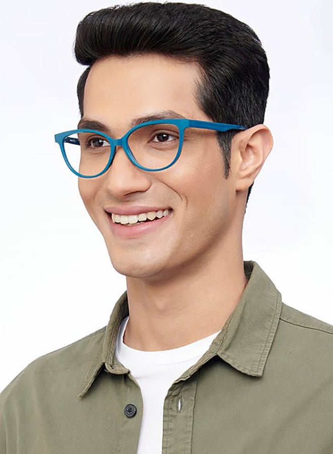 Lenskart Blu Unisex Cat Eye Eyeglasses - LB E14452 - Lens Size: 53 Mm  - Image 2