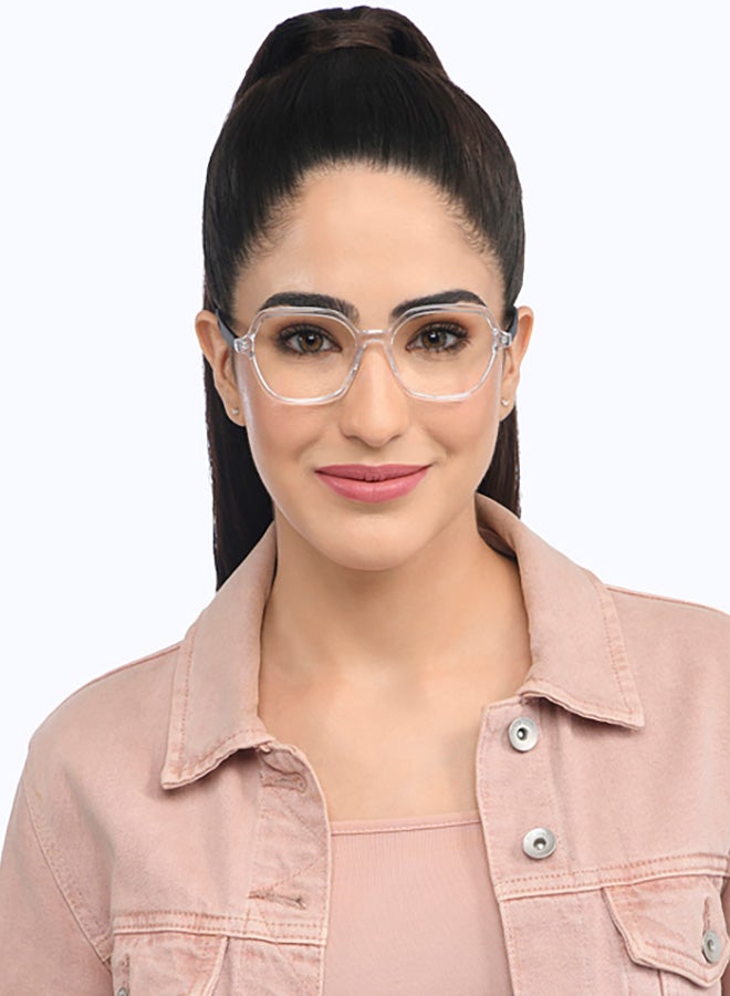 Lenskart Blu Unisex Hexagon Eyeglasses - LB E16060 - Lens Size: 50 Mm  - Image 3