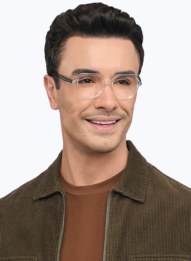 Lenskart Blu Unisex Hexagon Eyeglasses - LB E16060 - Lens Size: 50 Mm  - Image 2
