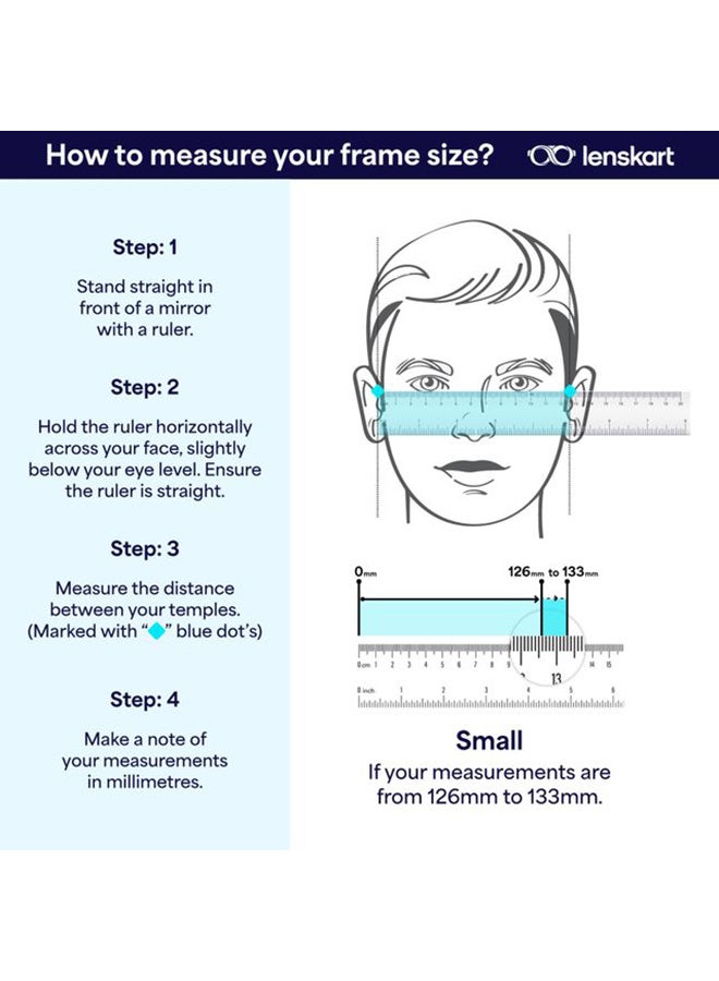 Lenskart Blu Unisex Hexagon Eyeglasses - LB E16060 - Lens Size: 50 Mm - Image 5