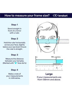 Lenskart Blu Unisex Square Eyeglasses - LB E14785 - Lens Size: 52 Mm  - Image 5