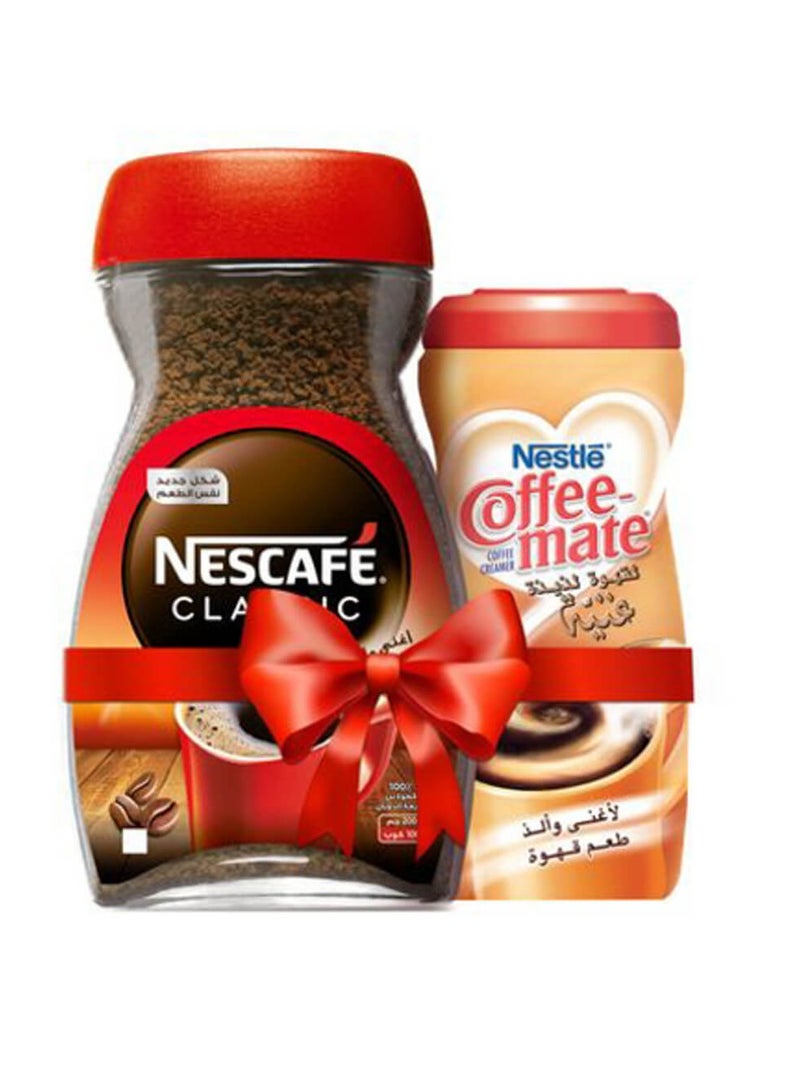 نسكافيه Nescafe Classic Instant Coffee, 190 G + Gift  Single