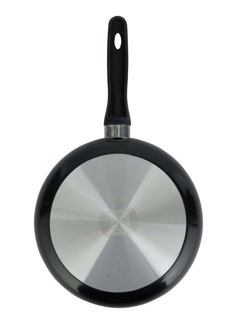 رويال فورد 28 CM Aluminum Fry Pan- RF11668| Strong Aluminum Body With Non-Stick Coating And Bakelite Handle| Heat Resistant Exterior, Compatible With Hot Plate, Halogen, Ceramic And Gas Stovetops Black 28 CM  - Image 2