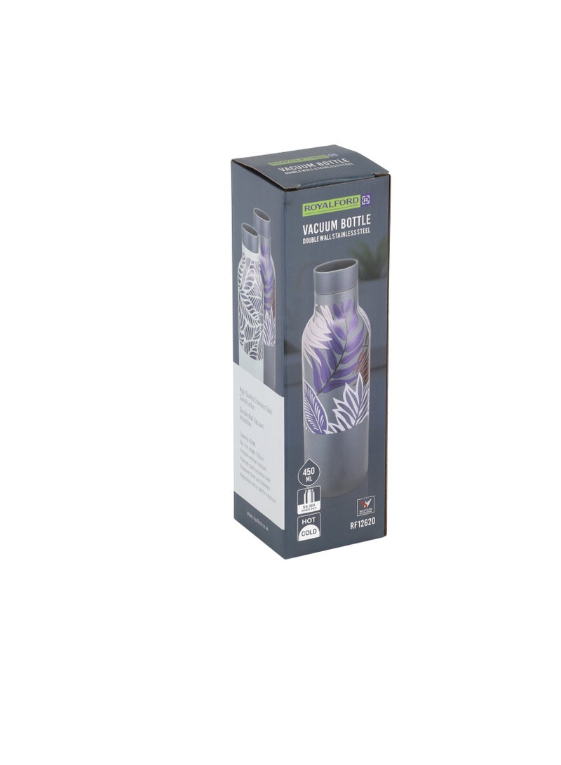رويال فورد Royalford SS Double Wall Vaccum Bottle 450ML RF12620 Assorted Design Assorted  - Image 5