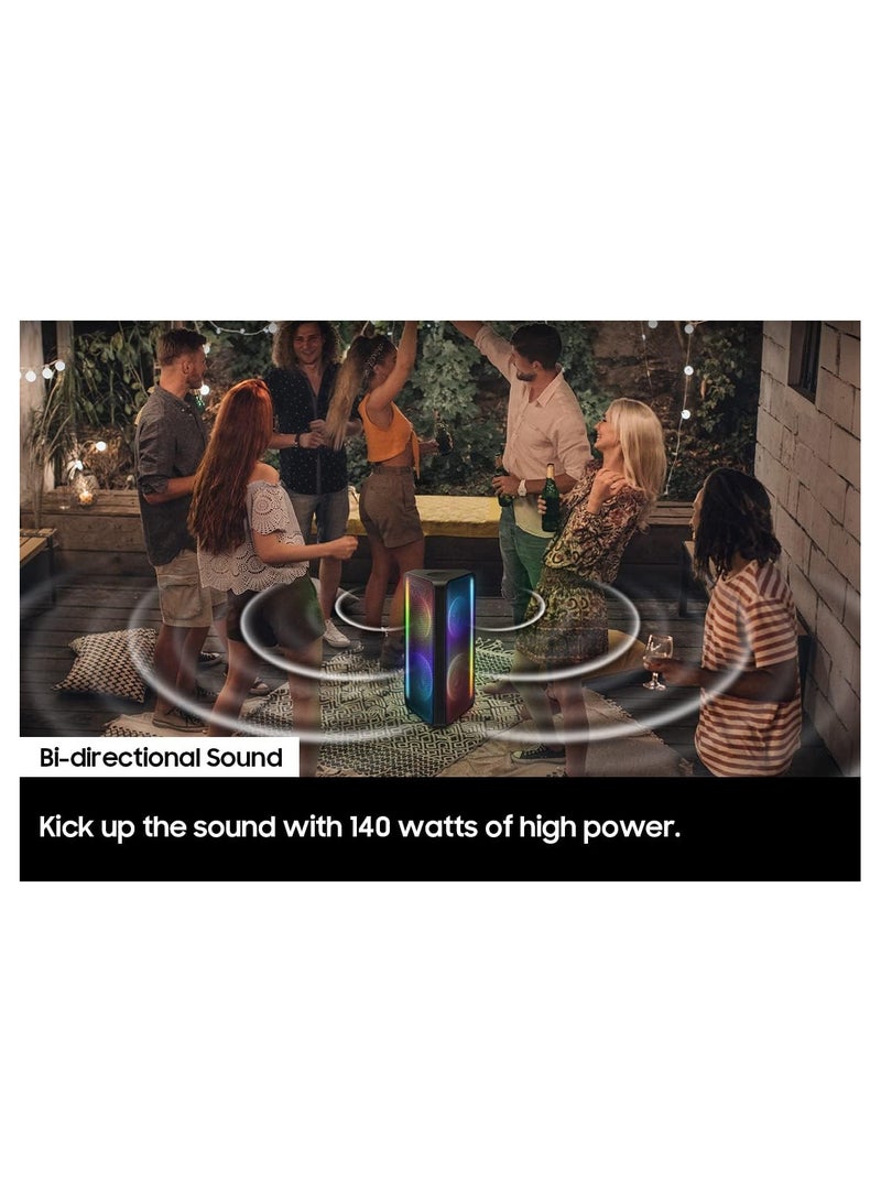 Samsung Soundbar 160W High Power Party Speaker Built in Battery Bluetooth Connectivity  - International Version MX-ST40B/XT Black - Image 3