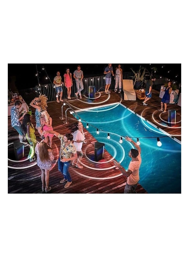 Samsung Soundbar 160W High Power Party Speaker Built in Battery Bluetooth Connectivity  - International Version MX-ST40B/XT Black - Image 2