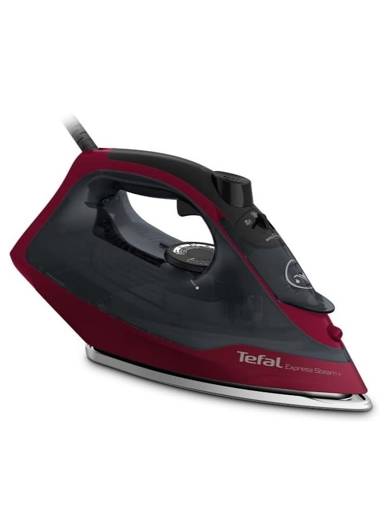 Tefal Steam Iron, Express Steam Plus 2600 W, 45g/min, Auto-off 270 ml 2600 W FV2869E2 Black Glama - Image 1