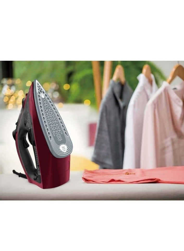 Tefal Steam Iron, Express Steam Plus 2600 W, 45g/min, Auto-off 270 ml 2600 W FV2869E2 Black Glama - Image 3