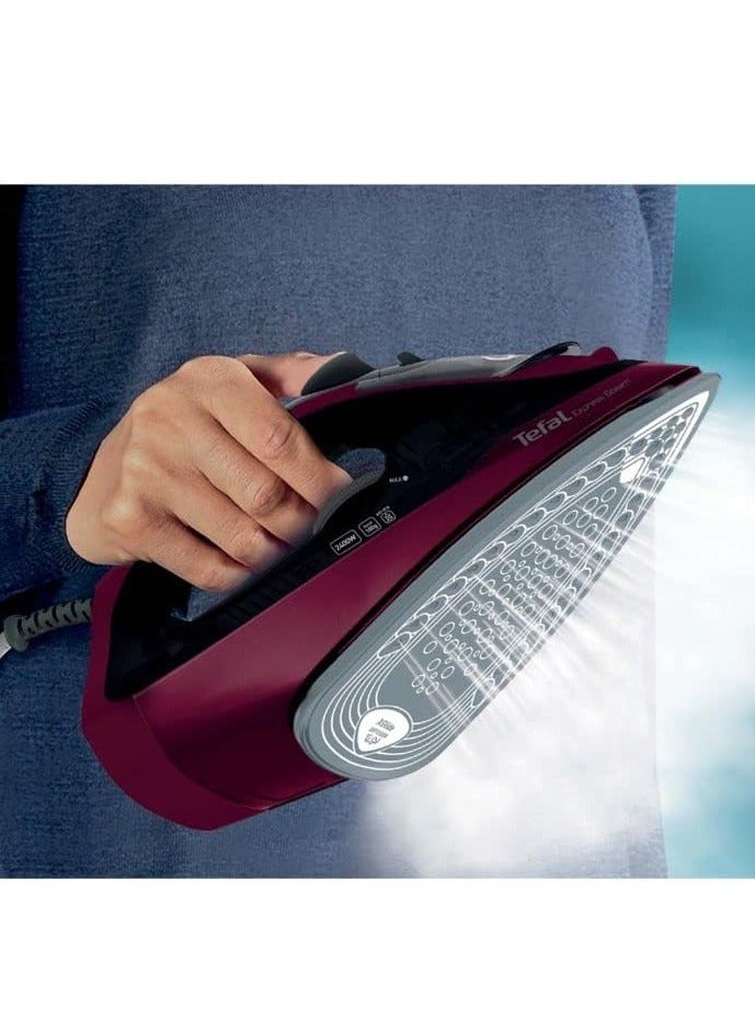 Tefal Steam Iron, Express Steam Plus 2600 W, 45g/min, Auto-off 270 ml 2600 W FV2869E2 Black Glama - Image 2