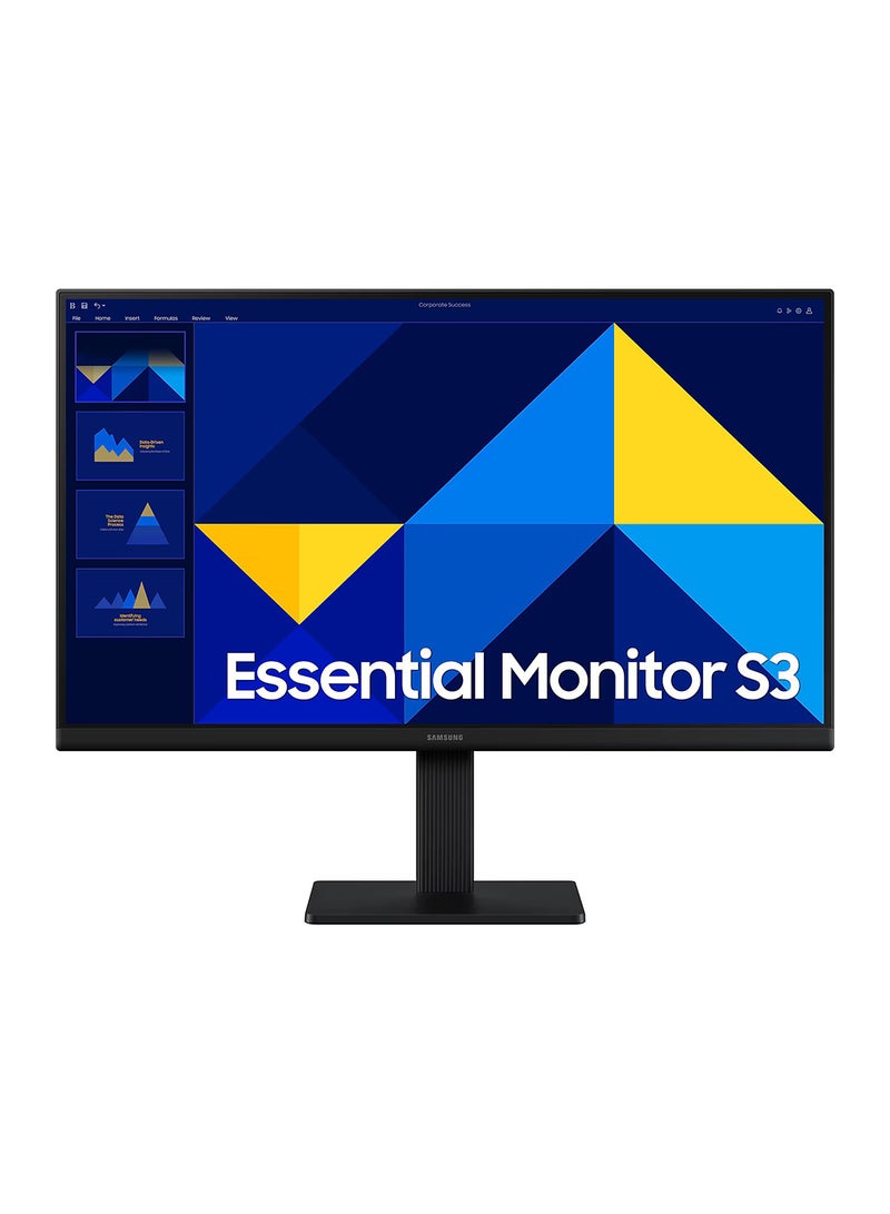 Samsung - 22 inch S3 S30GD Essential Monitor, IPS Display, FHD Resolution, 100Hz Refresh Rate, 5ms (GtG) Response Time, Flicker-Free Technology, 16.7m Color Support | LS22D300GAMXUE Black - Image 1