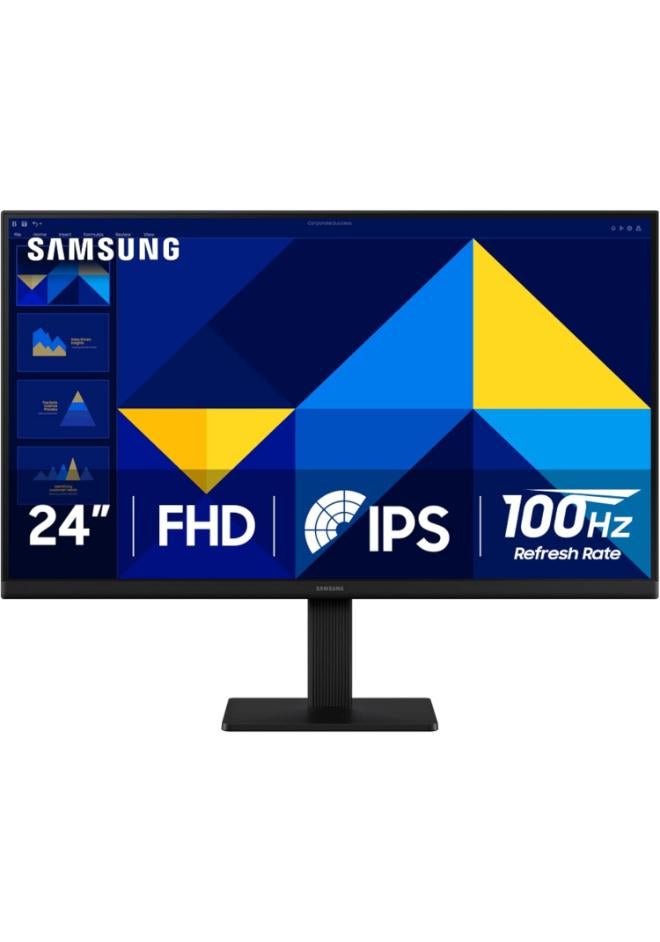 Samsung 24 inch S3 S30GD Essential Monitor, IPS Display, FHD Resolution, 100Hz Refresh Rate, 5ms (GtG) Response Time, Flicker-Free Technology, 16.7m Color Support | LS24D300GAMXUE Black - Image 1