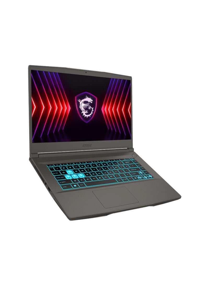 MSI - LAPTOP MS Thin 15B13UC -CPU Raptor Lake i7 13620H- RAM 16G DDR4 (3200MHz)-512GB NVMe PCIe SSD- VGA RTX 3050 GDDR6 4GB- FHD 144Hz IPS Blue Backlit- 2 Yr – Cosmos Gray-( 9S7-16R831-2615 ) English/Arabic Cosmos Gray - Image 1