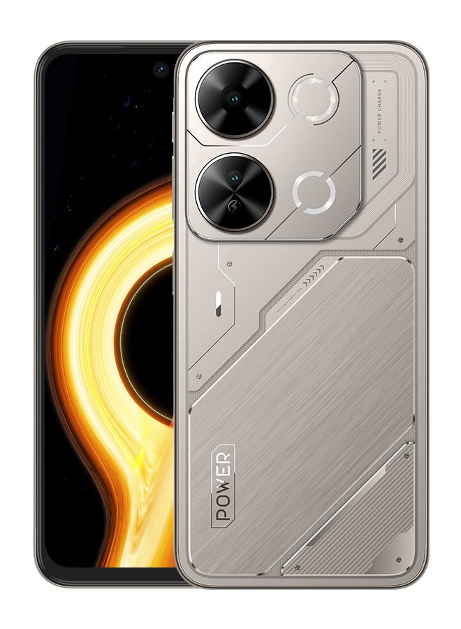 إيتيل - P65 Dual SIM Cyber Titanium 8+8GB RAM 128GB 4G With TWS Itel Earphone (Color may vary) - Image 1