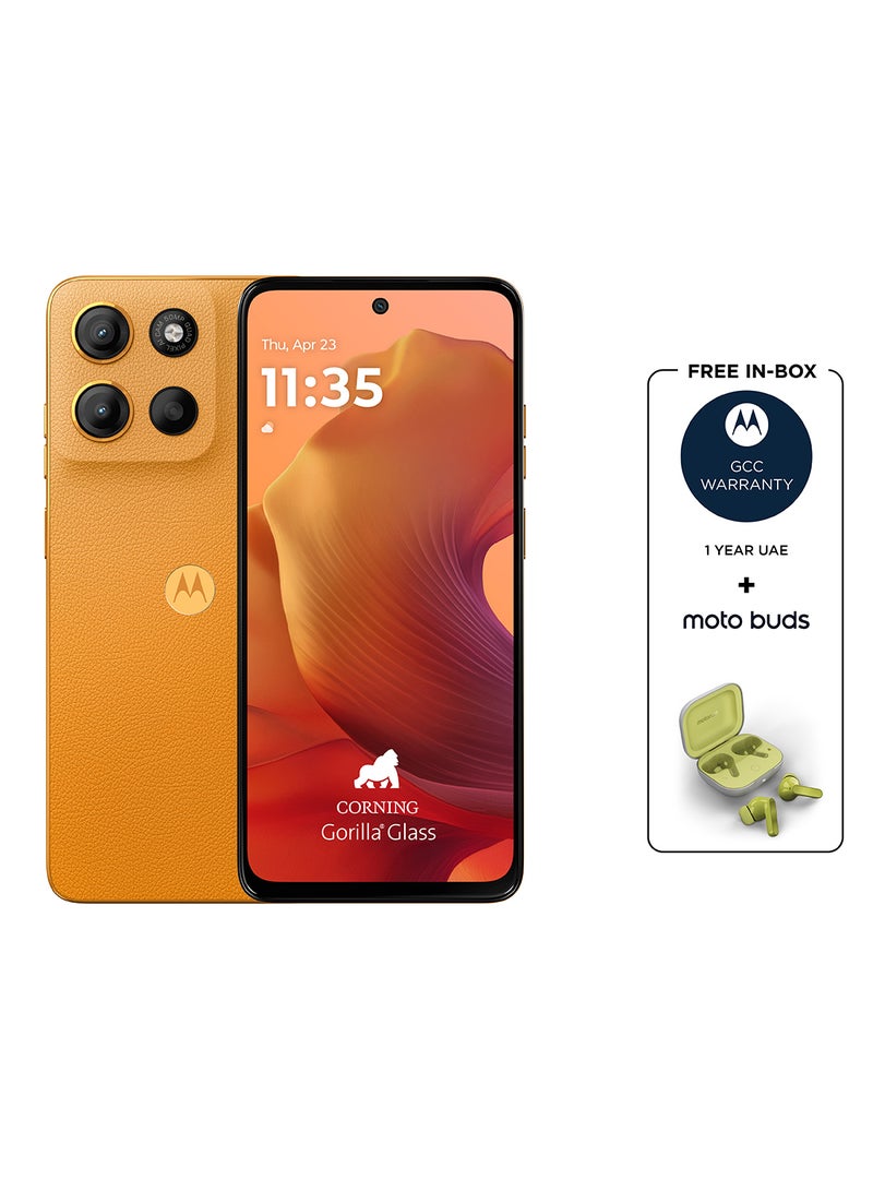 Motorola - G15 Dual SIM Sunrise Orange 8GB RAM 256GB 4G + Free Motorola Buds - Middle East Version - Image 1