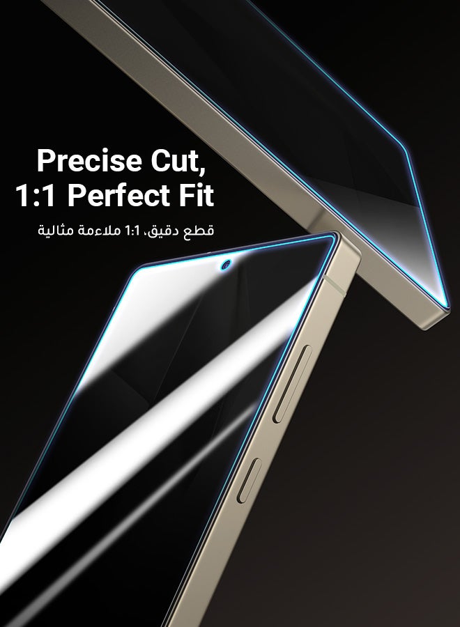 Ugreen - Samsung Galaxy S25 Ultra Privacy Screen Protector  Face ID Supported Easy Installation Anti-Spy And Privacy Protection Anti-Fingerprint And Bubble Free, Case Friendly 9H Tempered Glass - Pack of 2 - Black - Image 1