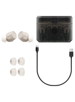 هايبركس Cirro Buds Pro – True Wireless Earbuds, Active Noise Cancellation, ANC, Ambient Sound Mode, Low Latency, Bluetooth 5.2, IPX4, Fast Charge, PC, Nintendo Switch, Mobile - Tan  - Image 2