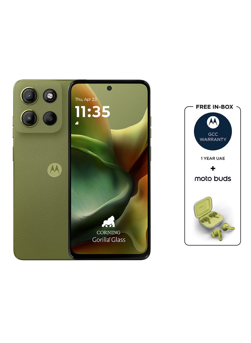 Motorola - G15 Dual SIM Iguana Green 8GB RAM 256GB 4G + Free Motorola Buds  - Middle East Version - Image 1