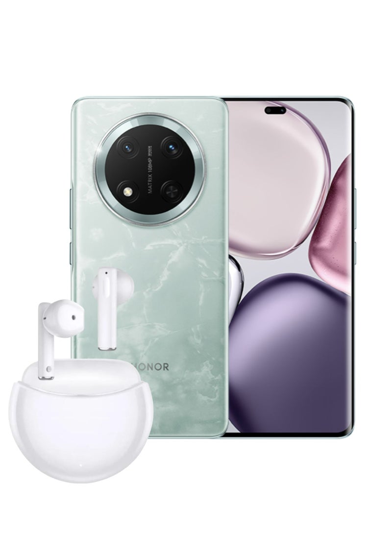 هونور X9c 5G Dual SIM (12GB RAM, 256GB Storage) 108MP Triple Camera | 6.78" AMOLED 120Hz Display | 6600mAh Battery | Android 14 + Exclusive Gifts Of Honor Choice X5e Earbuds_Jade Cyan - Image 1