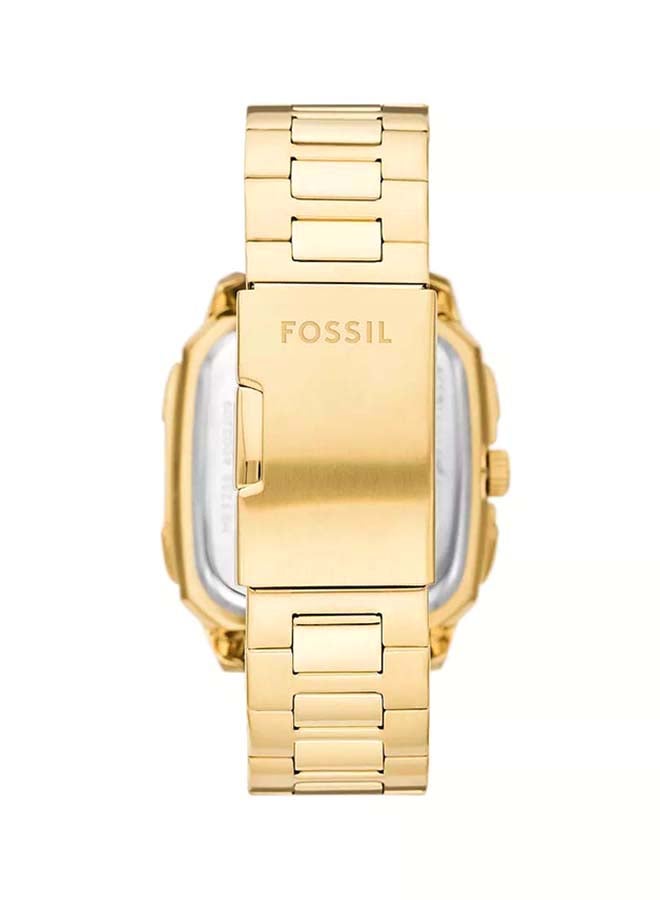 FOSSIL Men's Inscription Automatic Gold Tone Stainless Steel Watch ME3239 -42mm  - Image 3