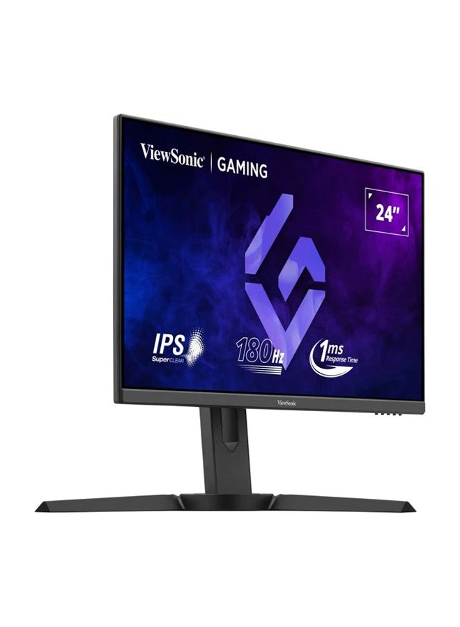 فيوسونيك 24 Inch FHD IPS Gaming Monitor with 180Hz, 1ms, Height Adjustment, AMD Free Sync, sRGB104%, HDR10, Bezel-Less, Eye Care, Wall Mount, Game Mode, HDMI, DP, VGA, XG2409 Black  - Image 2