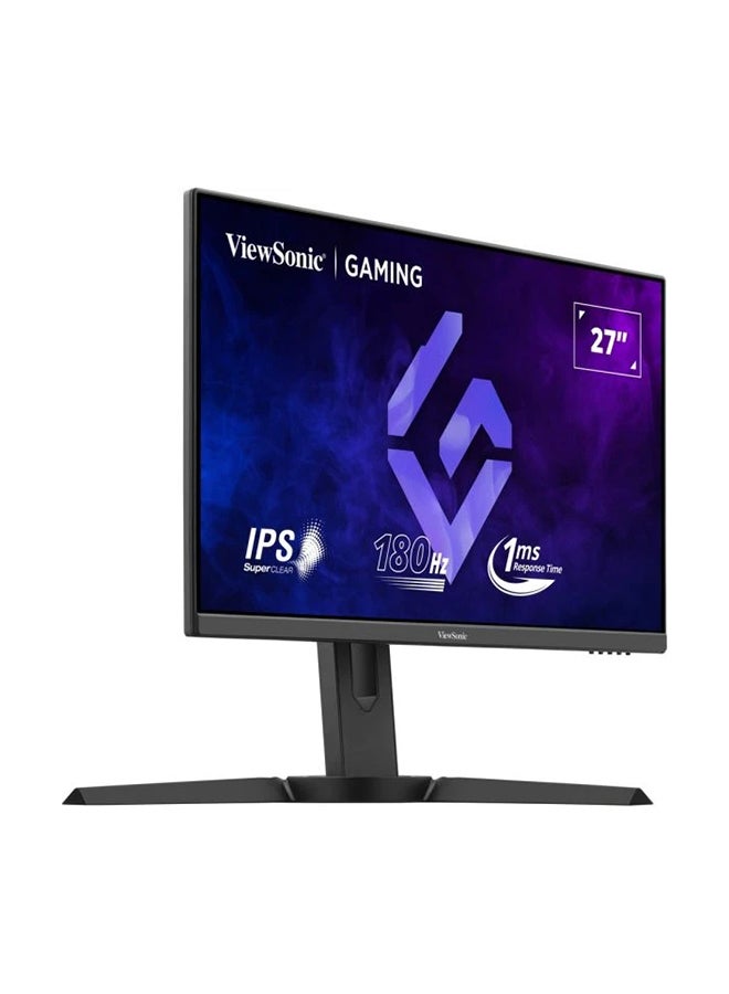 ViewSonic 27 Inch FHD IPS Gaming Monitor with 180Hz, 1ms, Height Adjustment, AMD Free Sync, sRGB104%, HDR10, Bezel-Less, Eye Care, Wall Mount, Game Mode, HDMI, DP, VGA, XG2709 Black - Image 2