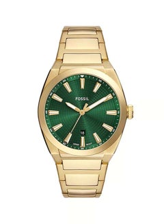FOSSIL Men's Everett Three-Hand Date Gold-Tone Stainless Steel Watch FS6090 - 42mm  - Image 1
