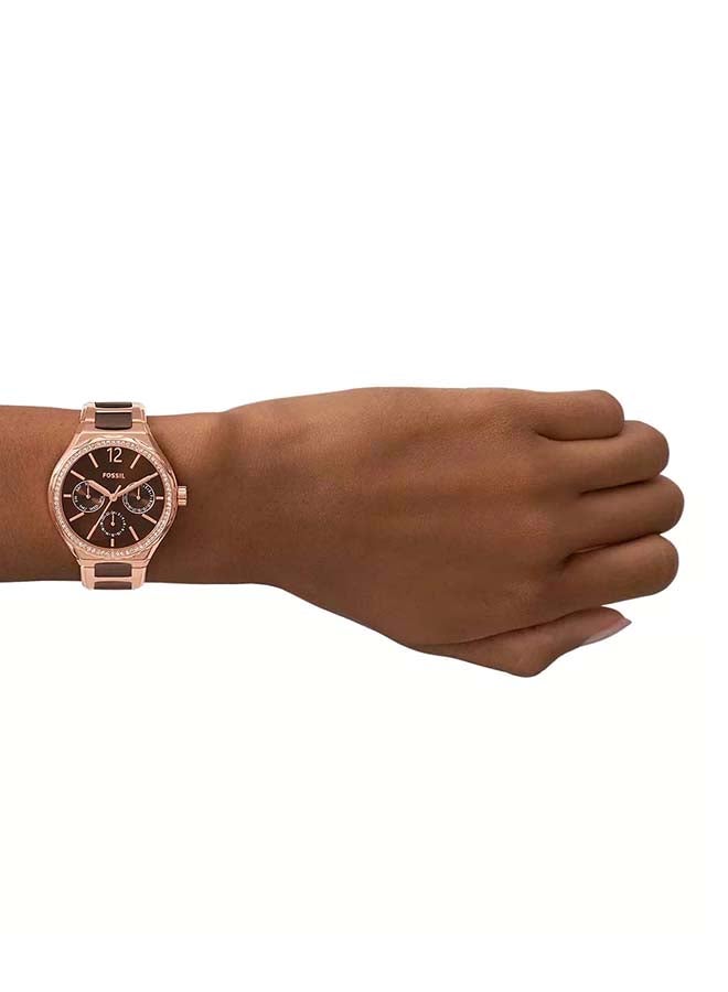 FOSSIL Women's Eevie Multifunction Two-Tone Stainless Steel Watch BQ3827 - 36mm  - Image 4