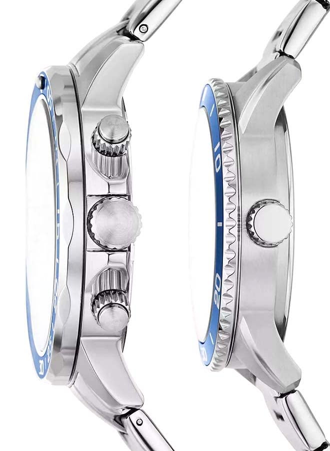 FOSSIL - His and Hers Multifunction Stainless Steel Watch Box Set BQ2828SET - Image 1