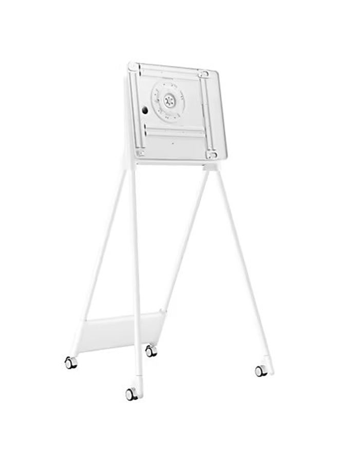 Samsung - Stand for Flip2 (STN-WM55R), VESA Mount 400x400mm, Set Dimensions 835x1632.9x850.6mm, Package Dimensions 1650x860x208mm, Weight 34.5kg, Adjustable Height, Mobile Design | STN-WM55RXUE White - Image 1
