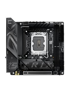 ASUS ROG Strix B860-I Gaming Wi-Fi Motherboard, Intel® Core™ Ultra Processors (Series 2) Support, 16+2+2 Power Stages, PCIe 5.0 x16, DDR5 up to 9066+ MT/s (Max 128GB), Wi-Fi 7 (2.9Gbps), Thunderbolt™ 4, Intel® 2.5Gb Ethernet, Dual M.2 Slots (PCIe 5.0/4.0), USB 20Gbps, Realtek ALC1220P 7.1 Audio, Mini-ITX Form Factor | 90MB1JB0-M0EAY0 Black  - Image 1