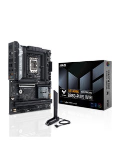 ASUS TUF Gaming B860-PLUS WIFI ATX Motherboard, Intel Core Ultra Support, 12+1+2+1 Power Stages (80A DrMOS), PCIe 5.0, 3 M.2 Slots (PCIe 5.0 x4), 2.5Gb Ethernet, WiFi 7, USB 20Gbps Type-C® with DP Alt Mode, Aura Sync RGB, Realtek 7.1 Surround Sound, AI Advisor, BIOS FlashBack™, TUF Components, DIY Friendly (PCIe Slot Q-Release, M.2 Q-Latch) | 90MB1JL0-M0EAY0 Black  - Image 4