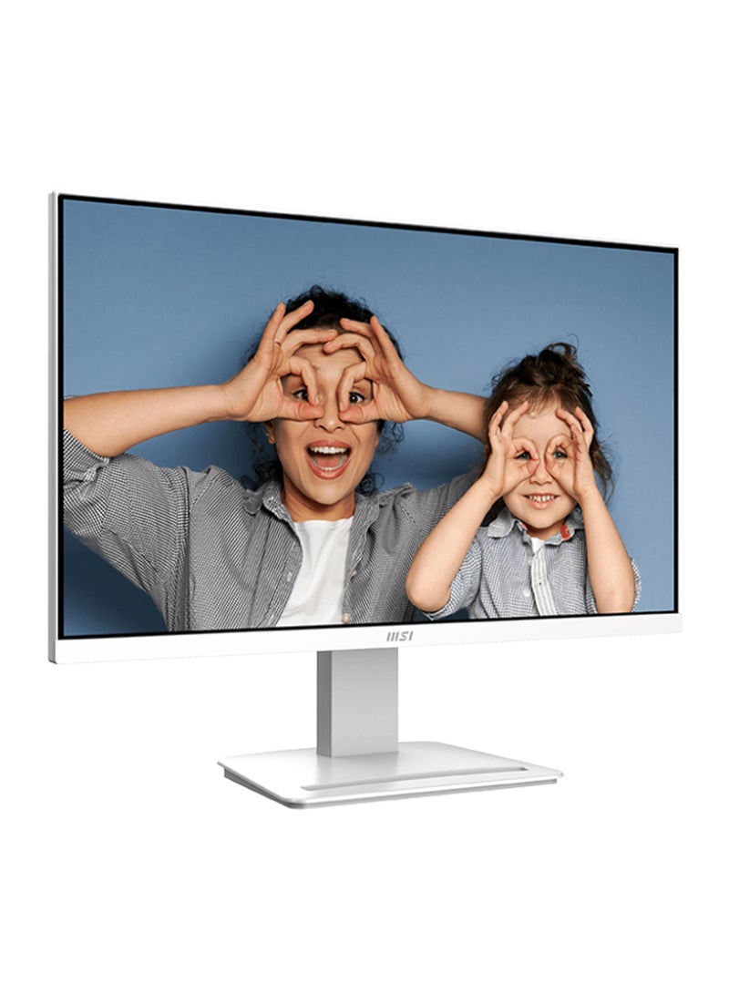 MSI - PRO MP2412W 23.8" FHD 100Hz Business Monitor - Anti-Flicker, EyesErgo Technology, TÜV Certified, 1ms MPRT, HDMI™ & DisplayPort Connectivity, VESA Mount, Cable Management, Eye-Q Check, Ergonomic Design for Programming, Coding & Website Design, 9S6-3BA9CH-077 White - Image 1