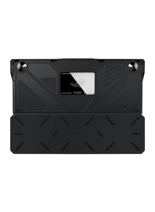 أسوس ROG Azoth Extreme Wireless Mechanical Keyboard – 75% Layout, Tri-Mode Connectivity (Wired, Wireless, Bluetooth), Hot-Swappable Switches, OLED Display, Customizable RGB Aura Sync, ROG PBT Keycaps, Premium Sound Dampening, and ROG NX Red Switches, 90MP03MA-BKCA00 Black - Image 4