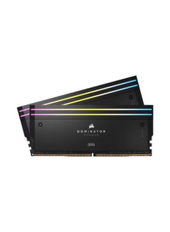 Dominator Titanium RGB 96GB (2x48GB) DDR5 7000MHz CL40 Desktop Memory Kit, Intel XMP 3.0, 288-Pin UDIMM, CL40-52-52-114, 1.40V, Dual-Channel, DHX Aluminum Heat Spreader, 11-Zone RGB Lighting, iCUE Software Compatible, Ideal for Intel 700/800 Series, 13th/14th Gen CPUs, Black | CMP96GX5M2B7000C40 48 GB
