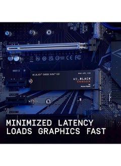 WD 4TB BLACK SN850X NVMe PCIe 4.0 Gaming Internal SSD, Up to 7300 MB/s Sequential Read & 6600 MB/s Write Speeds, M.2 2280, 1.75 Million Hours MTTF, 2400TB Endurance | WDS400T2X0E 4 TB  - Image 2