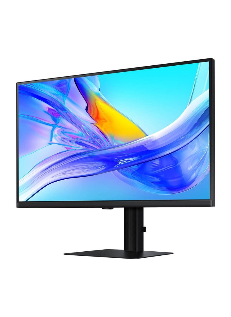 Samsung 32 inch ViewFinity 4K UHD S8 Monitor, 60Hz Resolution, 5ms Response Time, 1.07b Color Support, 90W USB-C Charging Power, Has stand, LAN, KVM, SPK LS32D806UAMXUE Black - Image 2