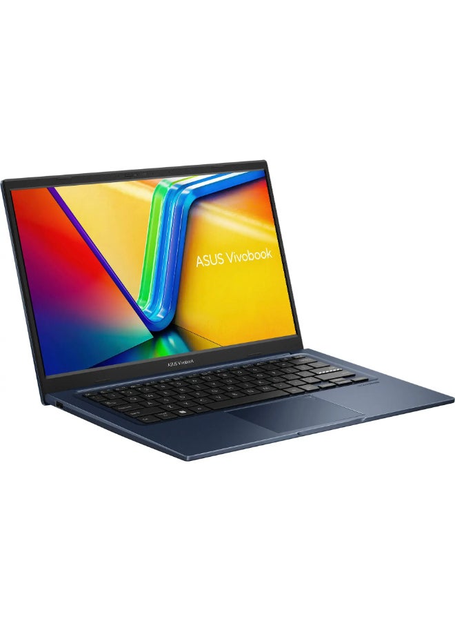 ASUS - Vivobook 14 Laptop With 14-Inch Full HD Display, Core i3-1215U Processor/8GB RAM/128GB SSD/Intel UHD Graphics/Windows 11 Home (International Version) English Quiet Blue - Image 1