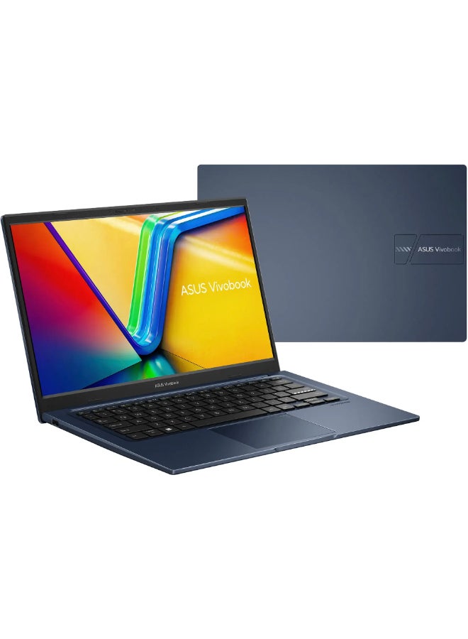 ASUS - Vivobook 14 Laptop With 14-Inch Full HD Display, Core i3-1215U Processor/8GB RAM/128GB SSD/Intel UHD Graphics/Windows 11 Home (International Version) English Quiet Blue - Image 1