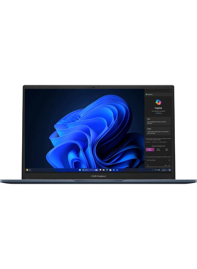 ASUS - Vivobook 14 Laptop With 14-Inch Full HD Display, Core i3-1215U Processor/8GB RAM/128GB SSD/Intel UHD Graphics/Windows 11 Home (International Version) English Quiet Blue - Image 1