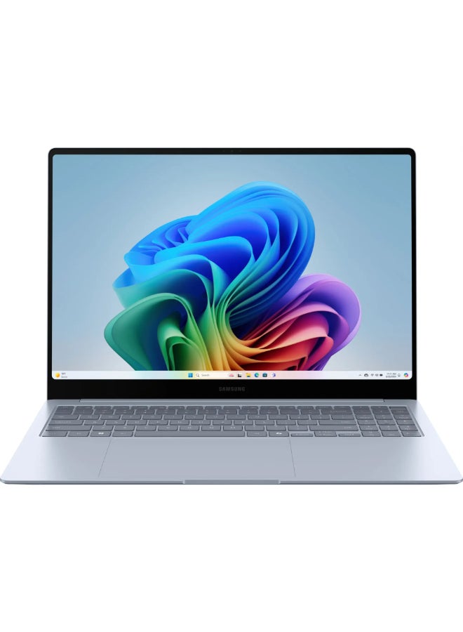 سامسونج - Galaxy Book4 Edge Copilot+ PC 16 Inch AMOLED Touch-Screen Laptop, Qualcomm Snapdragon X Elite Processor/16GB RAM/512GB SSD/Qualcomm Adreno Integrated Graphics/Windows 11 Home (International Version) English Sapphire Blue - Image 1