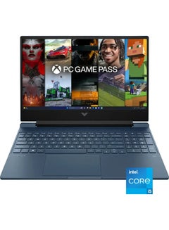 إتش بي Victus 15.6-Inch Full HD 144Hz Gaming Laptop, Core i5-12450H Processor/8GB RAM/512GB SSD/6GB NVIDIA GeForce RTX 3050 Graphics/Windows 11 Home ( International Version) English Performance Blue  - Image 1