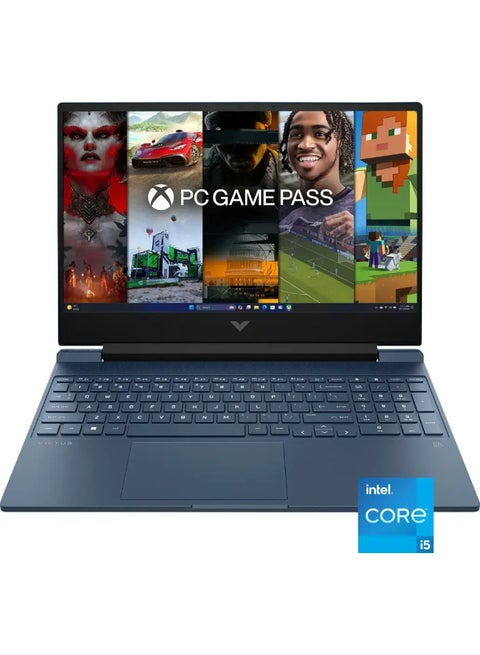 Victus 15.6-Inch Full HD 144Hz Gaming Laptop, Core i5-12450H Processor/8GB RAM/512GB SSD/6GB NVIDIA GeForce RTX 3050 Graphics/Windows 11 Home ( International Version) English Performance Blue