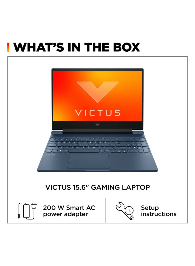 HP Victus 15.6-Inch Full HD 144Hz Gaming Laptop, Core i5-12450H Processor/8GB RAM/512GB SSD/6GB NVIDIA GeForce RTX 3050 Graphics/Windows 11 Home ( International Version) English Performance Blue  - Image 5
