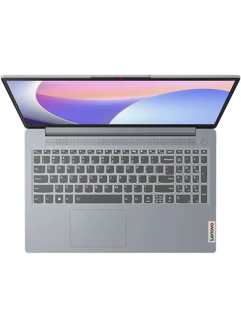 IdeaPad Slim 3 15IAN8 Laptop With 15.6-Inch Display, Core i3-N305 Processor/4GB RAM/256GB SSD/Intel UHD Graphics/Windows 11 Home English Arctic Grey - pnsku/N70144556V/45/_/1737442945/24893e3f-a1e7-4ed1-8b6a-d089bbfaad36