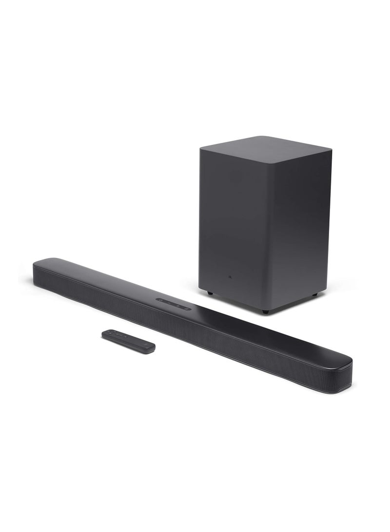 JBL - 2.1-Channel Soundbar With Wireless Subwoofer JBLBAR21DBBLKUK Black - Image 1